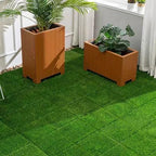 36Pcs Artificial Grass Tiles 12"x12" Outdoor Interlocking Turf Squares Deck - Image 5