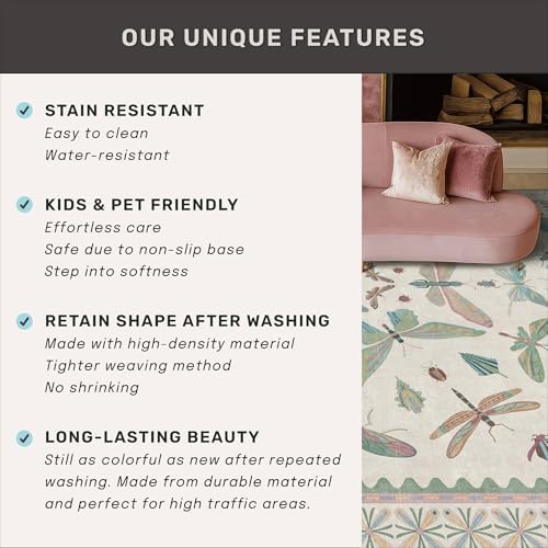 Green and Blue Rugs for Bedroom - Image 6