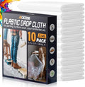 Axgatoxe 12 x 9 Ft Plastic Drop Cloths by AXgatoxe
