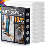 Axgatoxe 12 x 9 Ft Plastic Drop Cloths by AXgatoxe