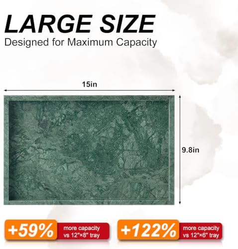 Real Natural Large Marble Tray for Bathroom, Kitchen Counter - Image 2