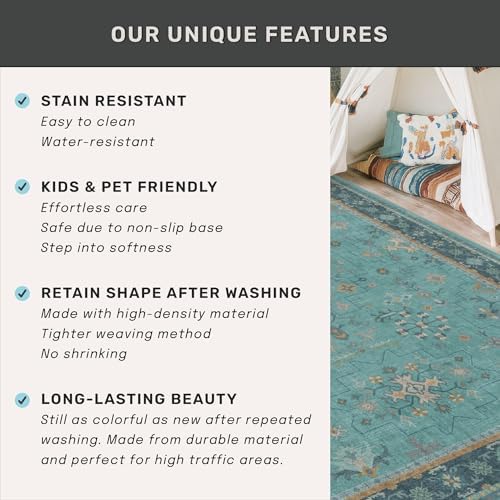 Boho 2'6"x8' Wide Hallway Runner Rugs - Image 6