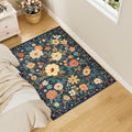 DUKINO 3x4 Area Rug, Floral Washable Rug by DUKINO