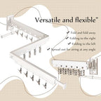 Wall Mounted Collapsible Clothes Drying Rack, Durable Space-Saving Laundry - Image 6