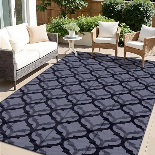 OLANLY Outdoor Rug 5x8 ft Waterproof Reversible Braided Mat by OLANLY