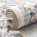 Boho Floral 2x6 Hallways Runner Rug, Ultra-Thin Soft Kitchen Rug, Non-Slip - Image 4