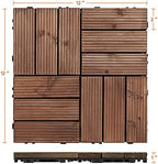 Topeakmart 27PCS Interlocking Deck Tiles 12x12 Patio Flooring - Image 6