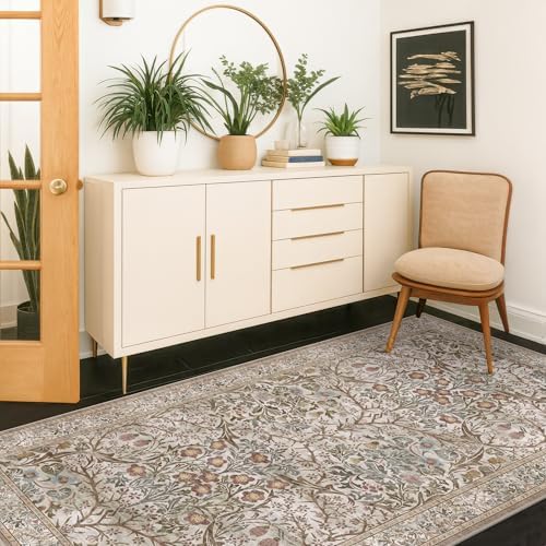 Vintage Moss Green 3x6 Runner Rugs - Image 3