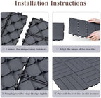 22 PCS Interlocking Deck Tiles - Image 7