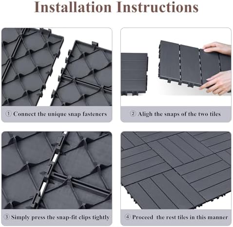 9 PCS Interlocking Deck Tiles - Image 7