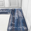 HEBE Anti Fatigue Kitchen Mat Set of 2, Cushioned Kitchen Mats by HEBE