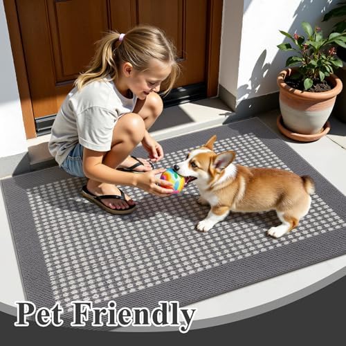 Ileading Indoor Door Mat, Absorbent Muddy Mats - Image 2
