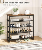 HOOBRO Shoe Rack, 5 Tier Shoe Storage Organizer - Image 4