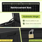 Devoko 100 Gallon Outdoor Storage Box, Waterproof Deck Box Lockable - Image 3