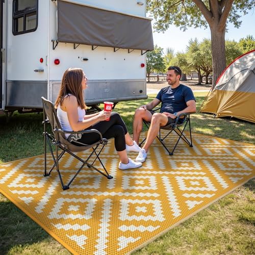 GENIMO Outdoor Rug, Waterproof Plastic Rugs - Image 6