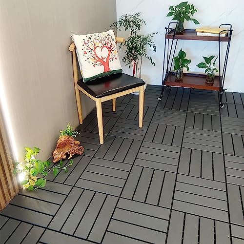 60 sq. ft Plastic Interlocking Deck Tiles, 60 Pack Patio Deck Tiles, Patio - Image 6