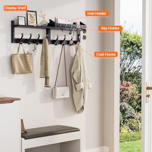 Evermagin 35" Coat Rack Wall Mount - Image 5