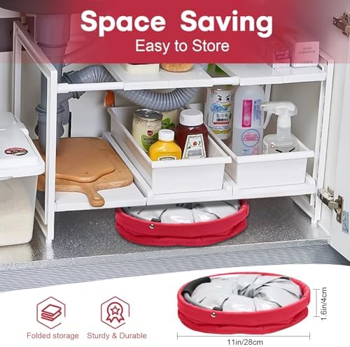 17L Foldable Waterproof Cleaning Supply Caddy - Image 5