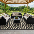 GENIMO Outdoor Rug, Waterproof Plastic Rugs 9'x12' - Image 6