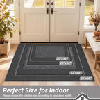 BEQHAUSE Indoor Door Mat 24" x 36", Dirt Trapper Door Mats - Image 2