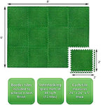 Sorbus Grass Foam Floor Tiles, Interlocking Turf Tiles - Image 2