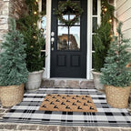 Fall Décor Plaid Rug, Layering Rug - Image 4