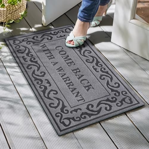 Doormat Outdoor Entrance Front Door Mat Grey Come Back - Image 2
