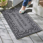 Doormat Outdoor Entrance Front Door Mat Grey Come Back - Image 2