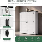 Outdoor Storage Shed Resin Waterproof Storage Cabinet - Image 6