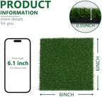Artificial Grass Mat 6x6 Inch Faux Grass Square Mat 12Pack - Image 2