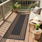 GarveeHome Jute Runner Rug 2x6 Washable Easy Jute Rug Non-Slip, Modern Bordered - Image 2