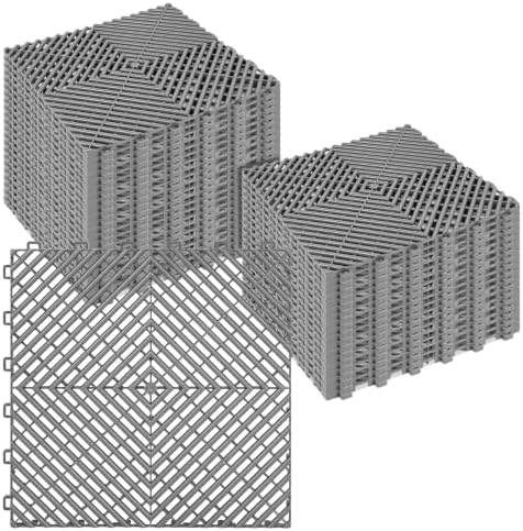 ToLanbbt Interlocking Drainage Tiles 12" x 12" Modular Interlocking Cushion by ToLanbbt