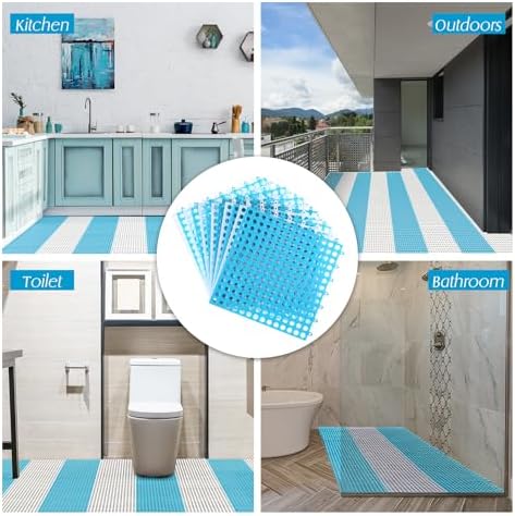 Tinideya Drainage Interlocking Tiles Bulk 11.8'' x 11.8'' Modular Interlocking - Image 6