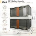 Storage Bins, Cabinet with Lids, Extra Large Useful Box, 19 Gallons Capacity - Image 2