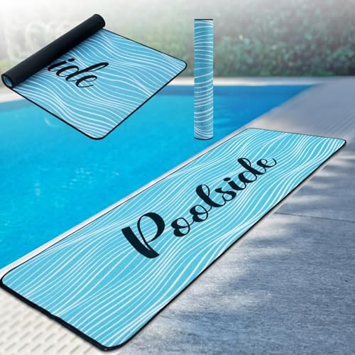 Tinideya Pool Deck Mats Non Slip Rubber by Tinideya
