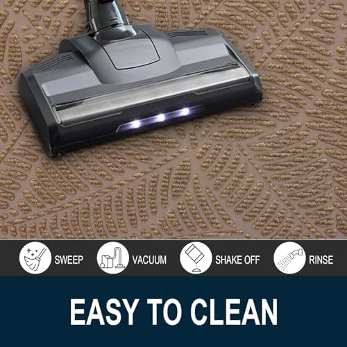 Colorxy Half Circle Waterproof Door Mat, Sturdy Rubber Doormat - Image 5