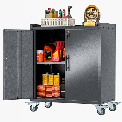 GAIOUS 35.6'' Tall Metal Garage Storage Cabinet by GAIOUS