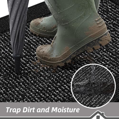 BEQHAUSE Indoor Door Mat 20" x 32", Dirt Trapper Door Mats - Image 3