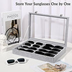 Emibele Glasses Organizer Jewelry Tray, 8 Grids - Image 2