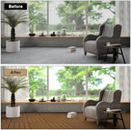 9 Pack Composite Interlocking Deck Tiles Outdoor, Grain Wood Color - Image 5