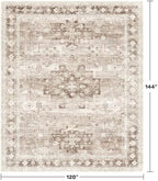 Boho Beige Rug for Living Room - Image 2