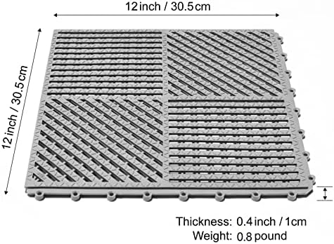 18 Pack Modular Interlocking Floor Tiles Anti-Slip - Image 6