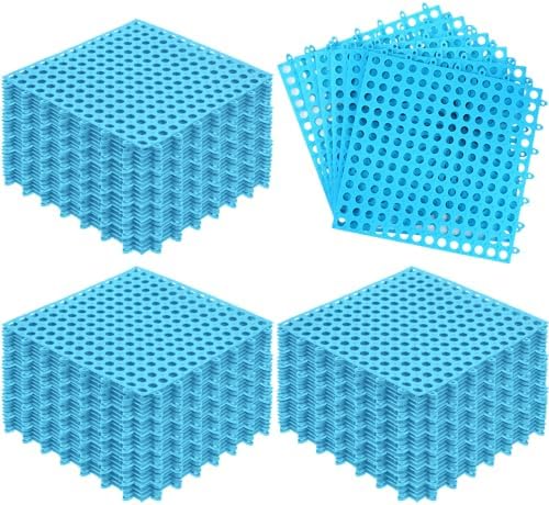 Tinideya 50 Pcs Drainage Mats 11.8'' x 11.8'' Modular Interlocking Floor by Tinideya