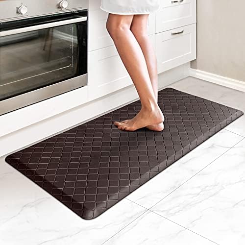 HappyTrends Kitchen Mat Cushioned Anti-Fatigue Kitchen Rug, Thick Waterproof by HappyTrends
