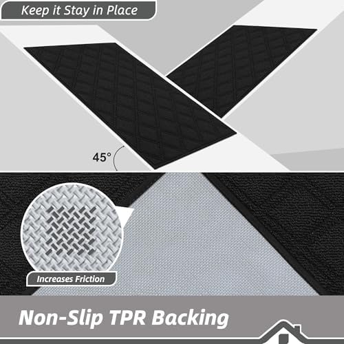 BEQHAUSE Dirt Trapper Door Mat 36" x 60" Non-Slip Washable - Image 4