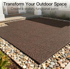 Interlocking Deck Tiles Outdoor Waterproof 44 Pack, Plastic Snap Together Patio - Image 6