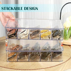 FORUP Sunglasses Organizer, Plastic Stackable Eyeglass Case Storage Organizer - Image 4