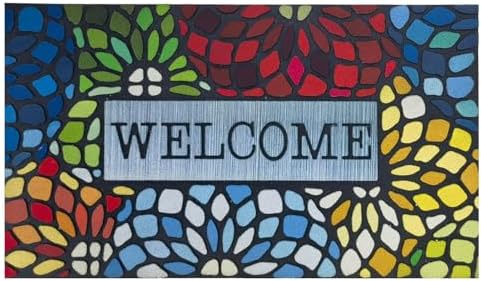CHICHIC Colorful Welcome Mat, 18x 30 Inch Front Doormat by CHICHIC
