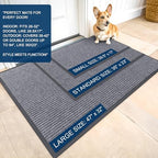 OLANLY 2-Pack Front Door Mats 59x23, Waterproof Heavy-Duty Doormats - Image 2