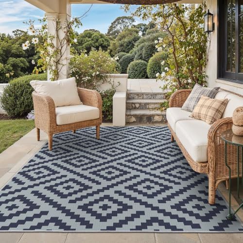 GENIMO Outdoor Rug, Waterproof Plastic Rugs by GENIMO